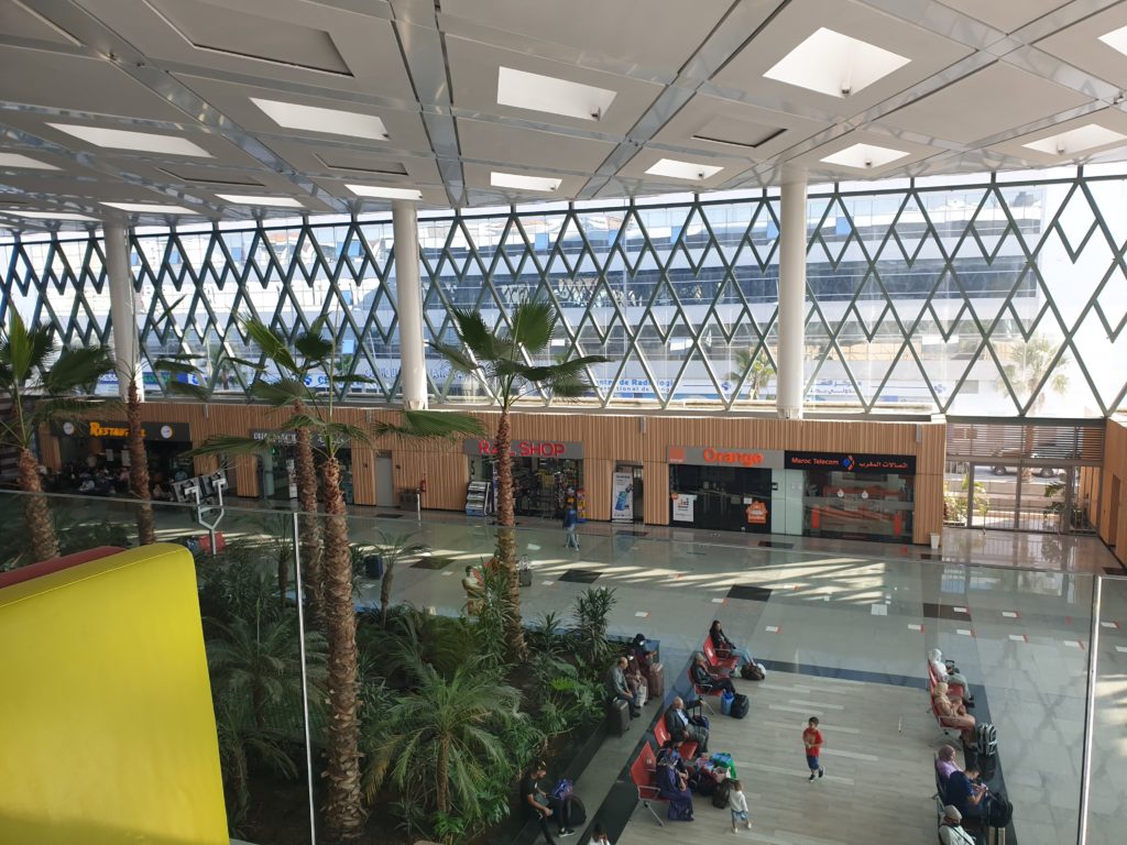 inside tanger ville train station